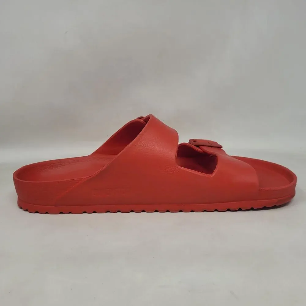 Birkenstock Arizona Sandals Men EU46 US13.5 Red EVA Slides Slip On Comfort Beach